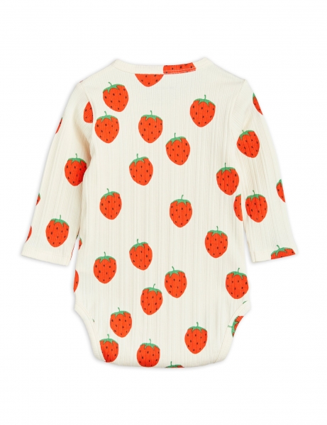 MINI RODINI Body strawberry - off white